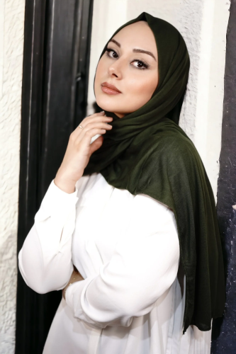 Penye Şal Lüks - Haki