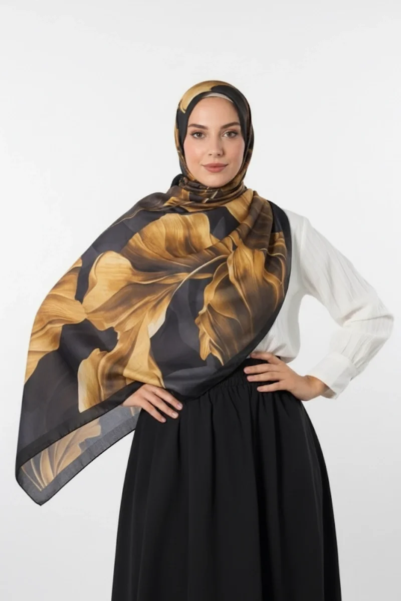 Duha Model Retro Desen Şal - 12