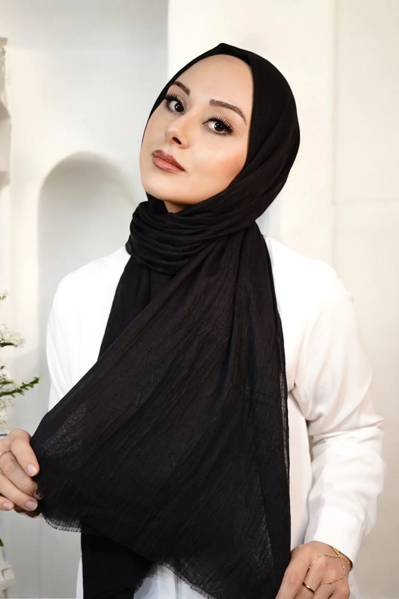 Bambu Şal - Siyah