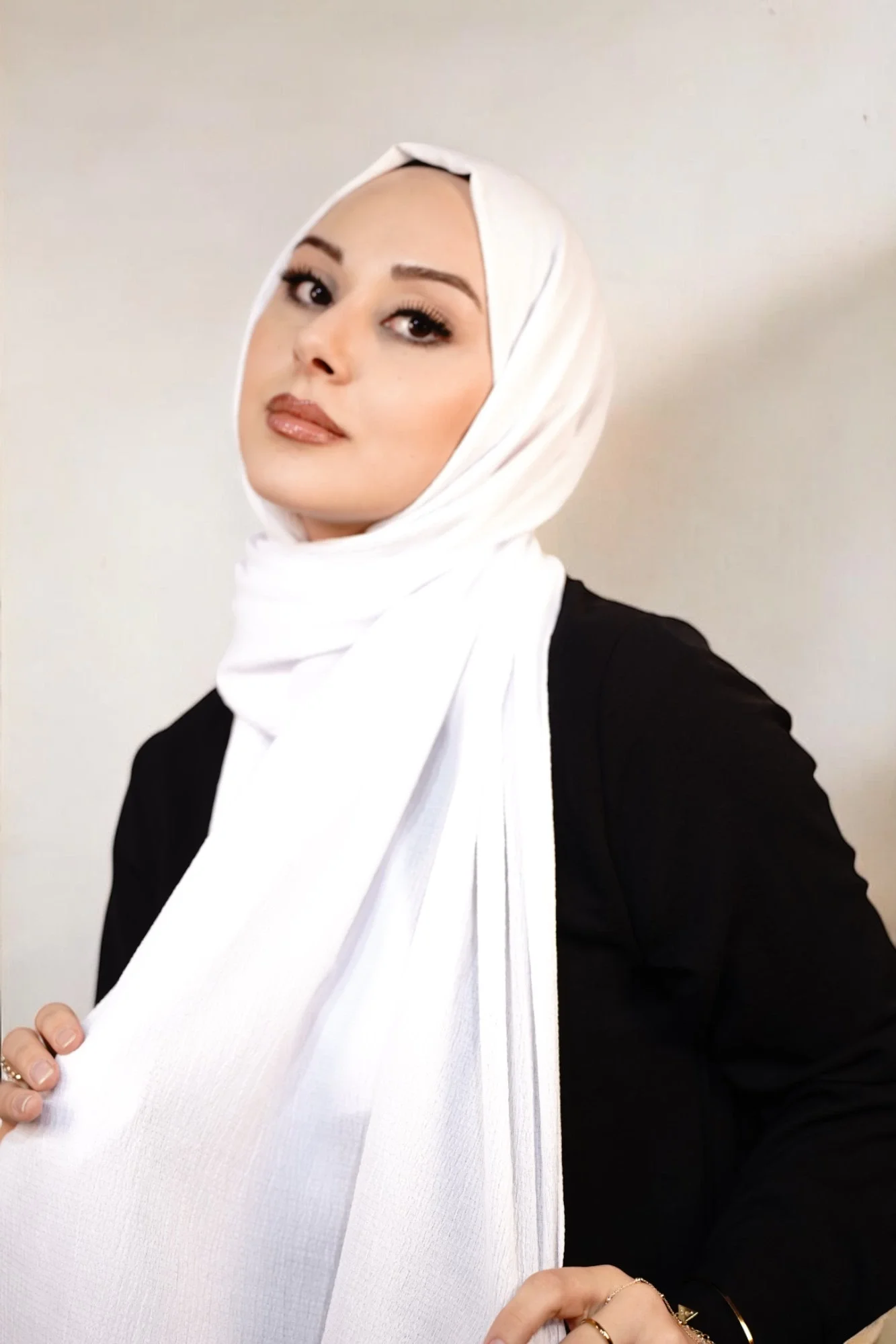 Organik Pamuk Şal - Beyaz